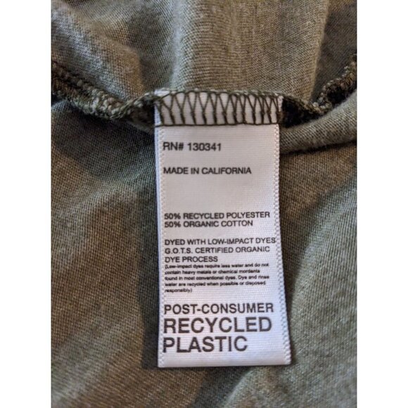 Soul Flower Womens S Olive Green Open Cardigan Hooded Eco Friendly Sustainable - Picture 6 of 6